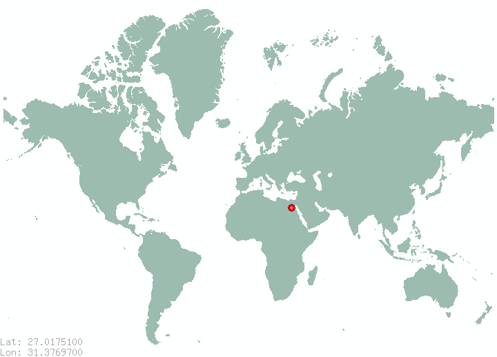 Minshat Hammam in world map